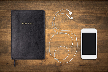 Bible and Smartphone
